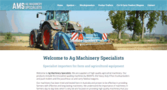 Desktop Screenshot of agmachineryspecialists.com.au